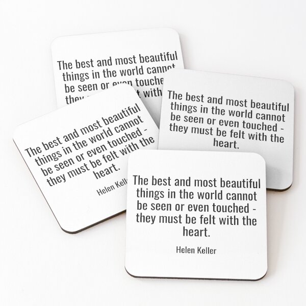 Item preview, Helen Keller Quote - feel with the heart designed and sold by NathanCLife.