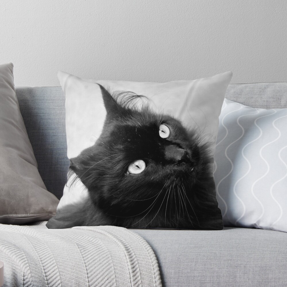 Crazy Hair Throw Pillow