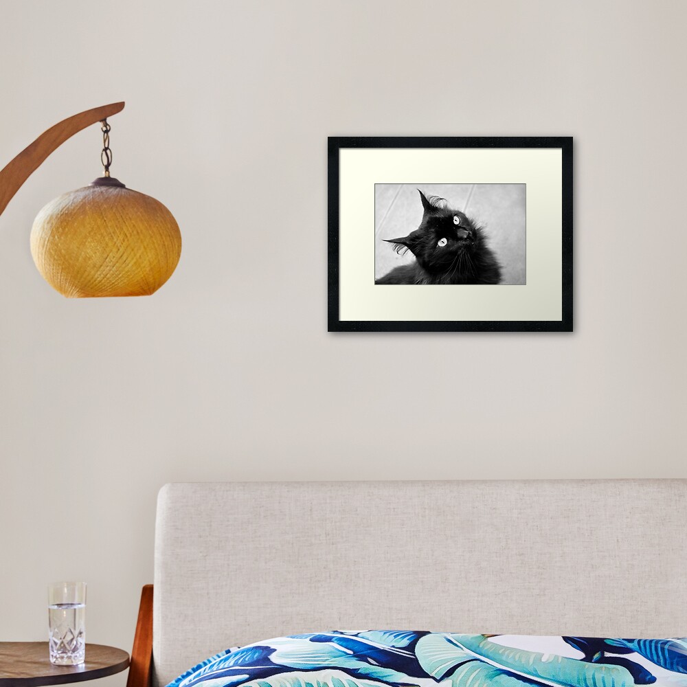 Crazy Hair Framed Art Print