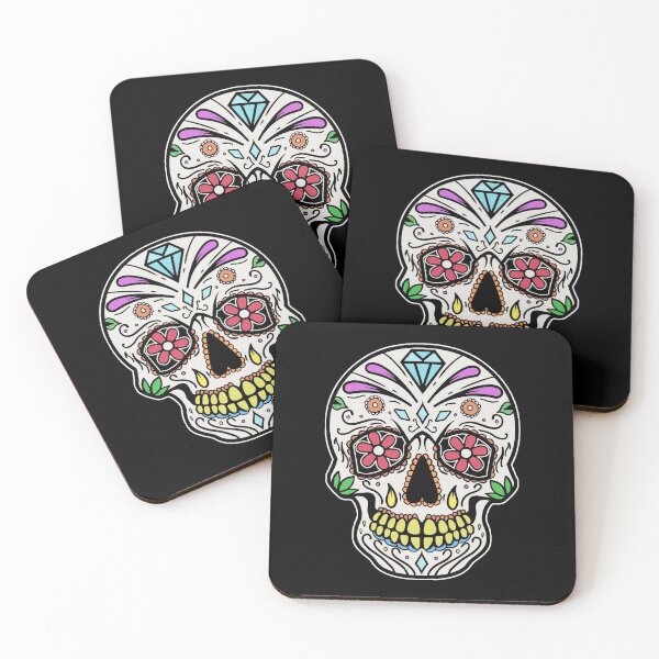 Item preview, Mexican Skull Dia de los muertos Day of the dead designed and sold by Mesyo.