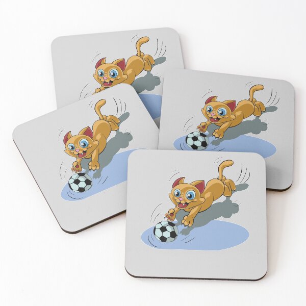 Item preview, Football Playing In A Cat - Funny Cat designed and sold by sasijaya.