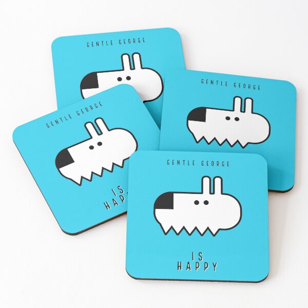 Item preview, GENTLE GEORGE IS HAPPY - BLUE designed and sold by EasyBearDesigns.