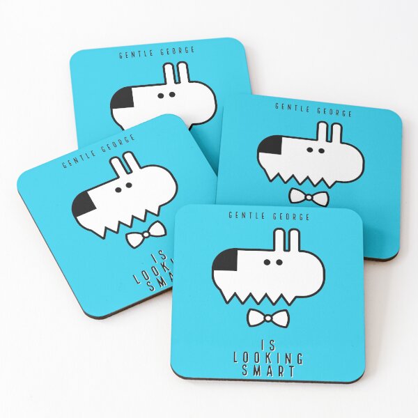 Item preview, GENTLE GEORGE IS LOOKING SMART - BLUE designed and sold by EasyBearDesigns.