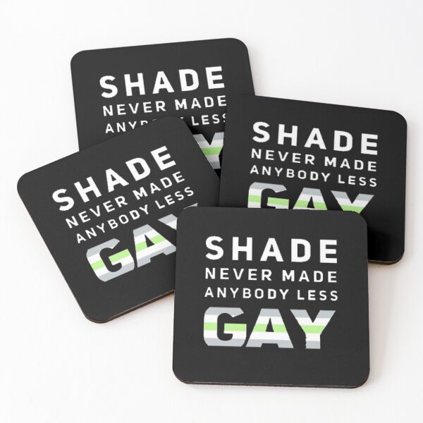 Item preview, Shade Never Made Anybody Less Agender (Black) designed and sold by UnicornPeeps.