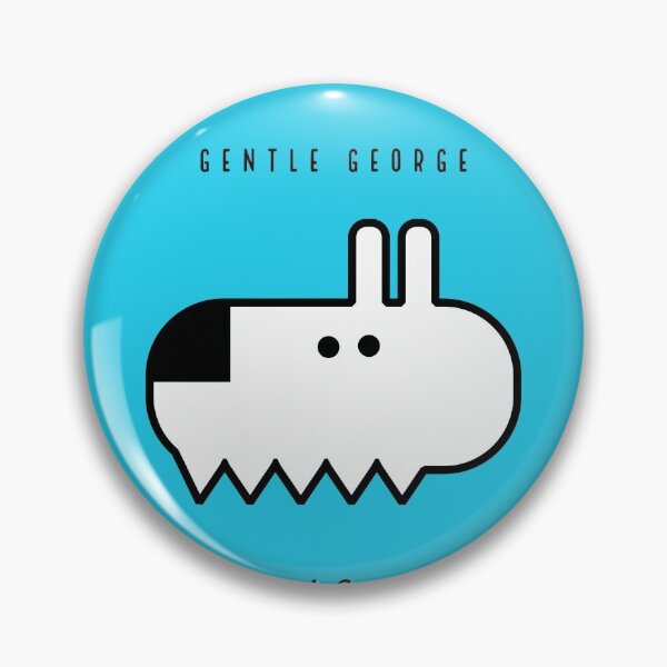 Artikelvorschau, GENTLE GEORGE IST GLÜCKLICH - BLAU entworfen und verkauft von EasyBearDesigns.