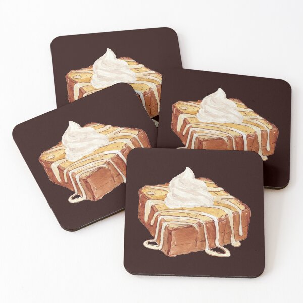 Item preview, Honey Bread Brick Toast Topped With Condensed Milk and Whipped Cream designed and sold by Alicia Chee.