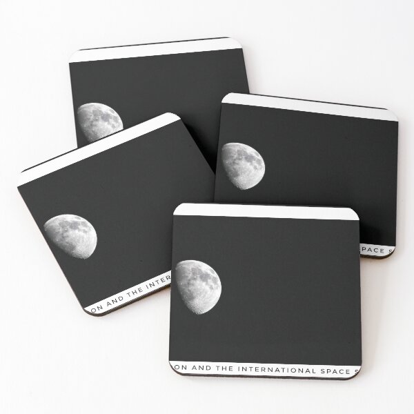 Item preview, Moon and the International Space Station designed and sold by Pete’s Digital Canvas.