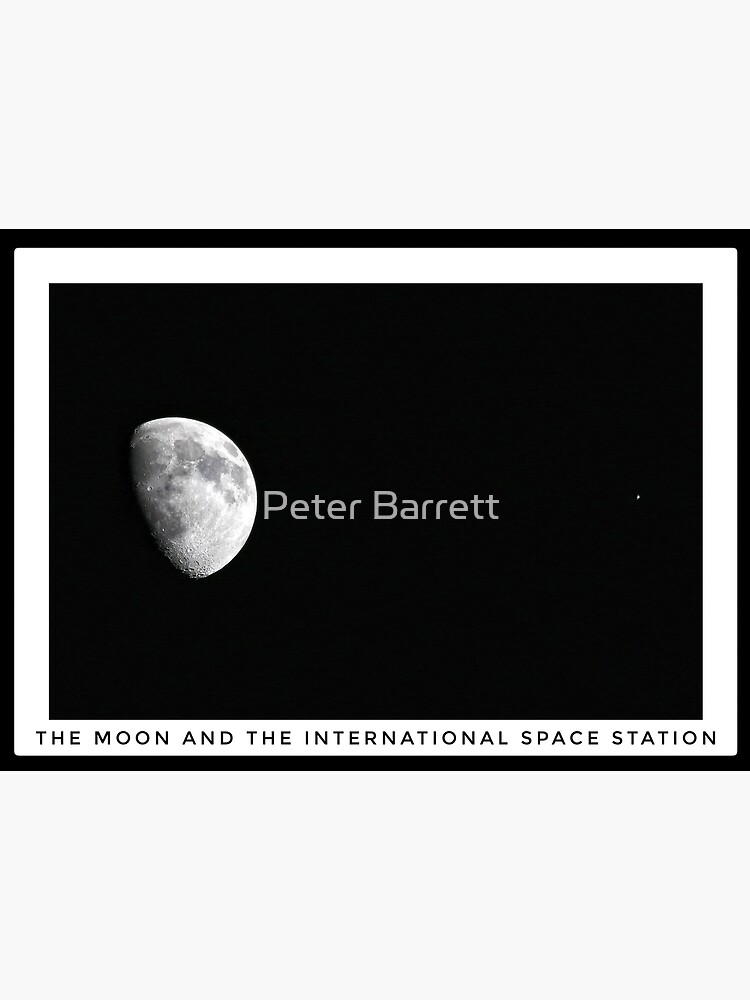 Moon and the International Space Station by hartrockets