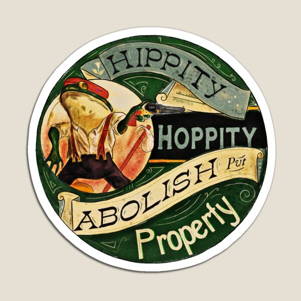 Aperçu de l'œuvre À bas la propriété - Grenouille Anarchiste créée et vendue par Loki Propagandart.