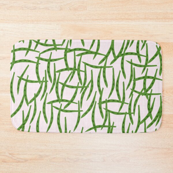 Item preview, Green Beans Pattern on Pink Background designed and sold by kapotka.