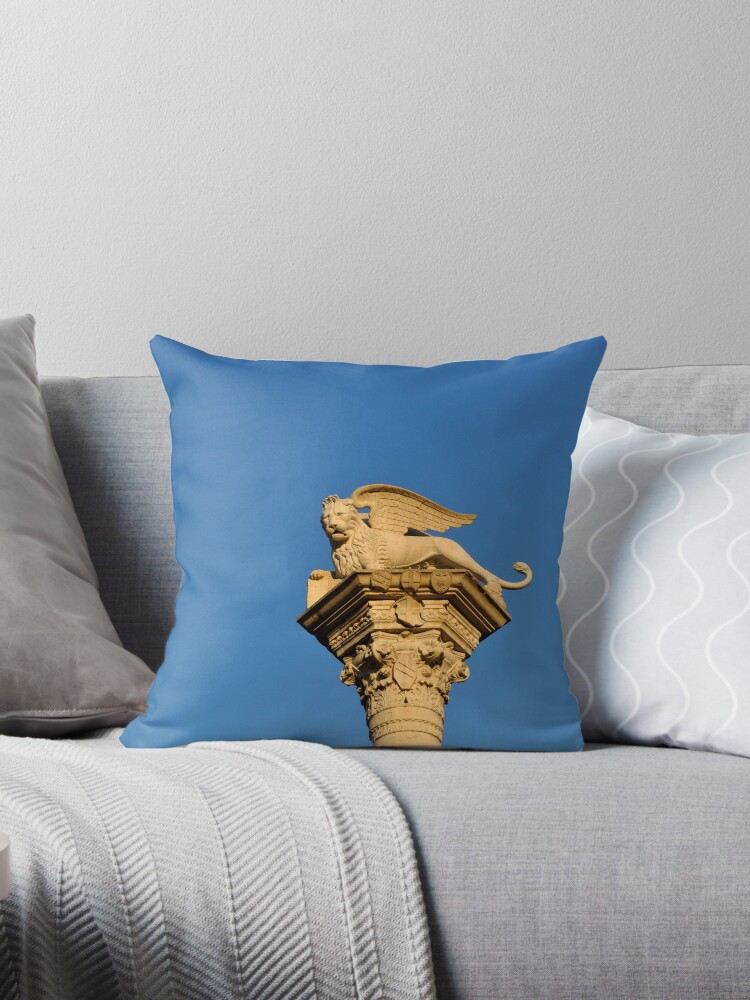 Thumbnail 1 of 3, Throw Pillow, Blue Sky, Vicenza designed and sold by Tiffany Dryburgh.