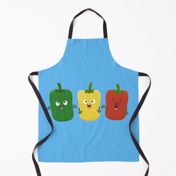 Item preview, Cute bell pepper capsicum trio singing cartoon designed and sold by FrogFactory.