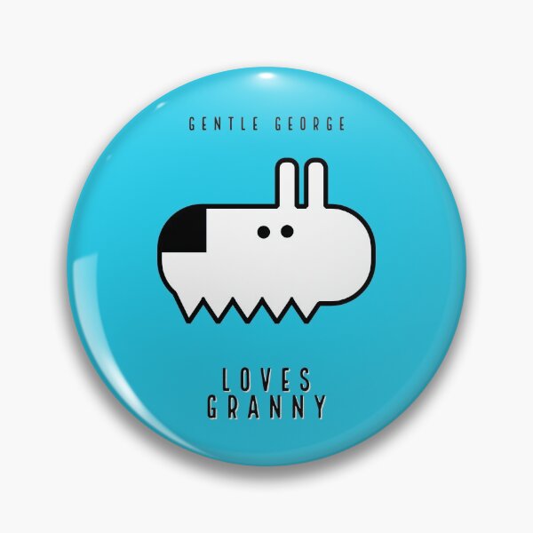 Item preview, GENTLE GEORGE LOVES GRANNY- BLUE designed and sold by EasyBearDesigns.