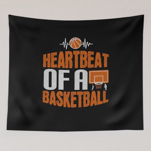 Artikelvorschau, Heartbeat Of A Basketball - Gift Men Women entworfen und verkauft von dm4design.