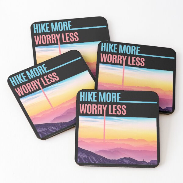 Item preview, Hike More Worry Less - Mountain Climbing designed and sold by P2CPOD.