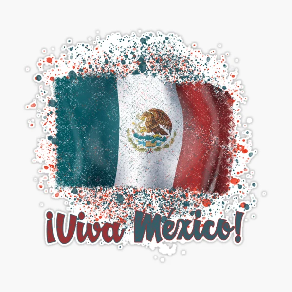 Viva Mexico, mexican fiesta shirt, funny mexican - Mexico - Sticker