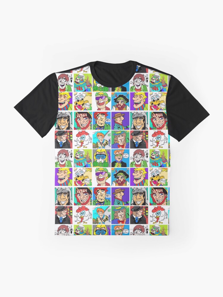 Alternate view of Face Collage 2 Graphic T-Shirt
