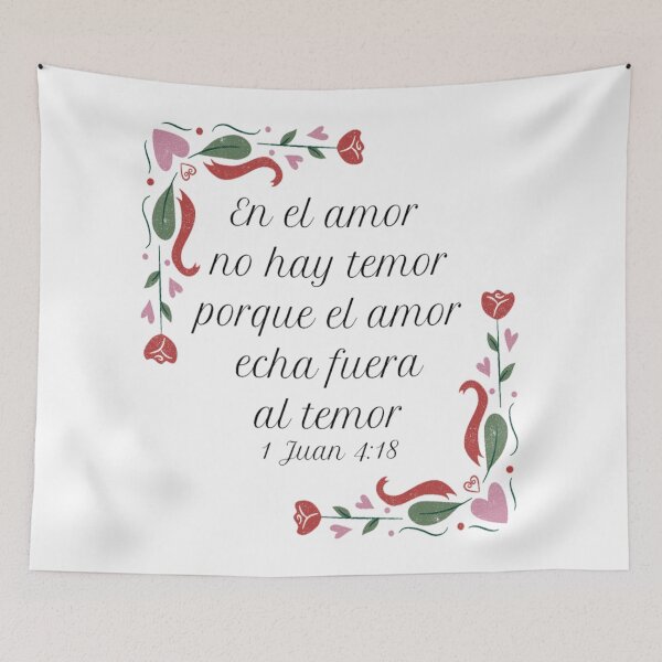 Item preview, In Love there is no fear. 1 John 4:18 designed and sold by Fe-En-Cristo.