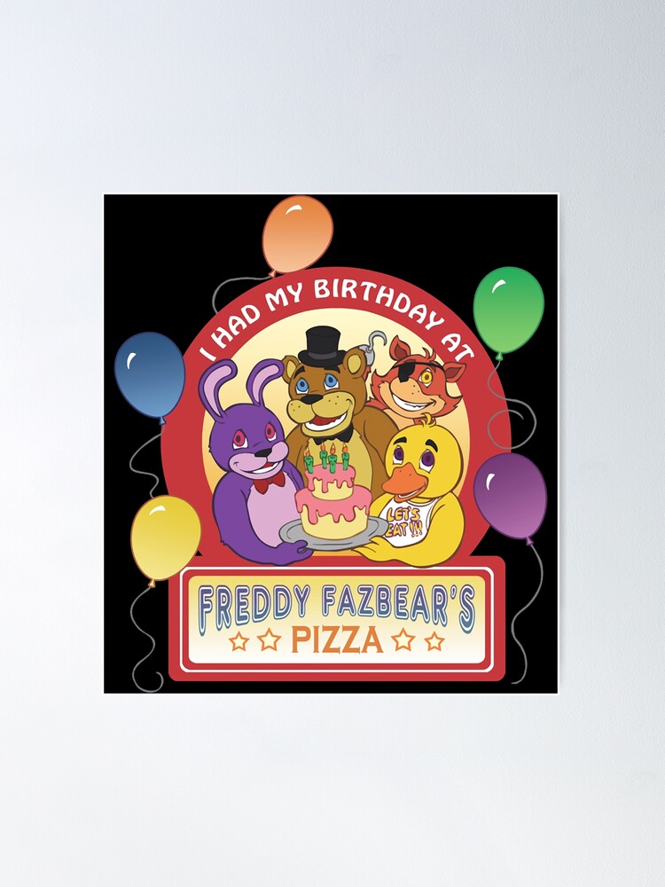 FIVE NIGHTS at FREDDY'S PHOTO PROPS (8pc) Posters (2) Birthday