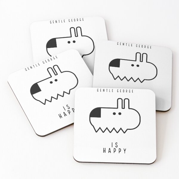 Item preview, GENTLE GEORGE IS HAPPY designed and sold by EasyBearDesigns.