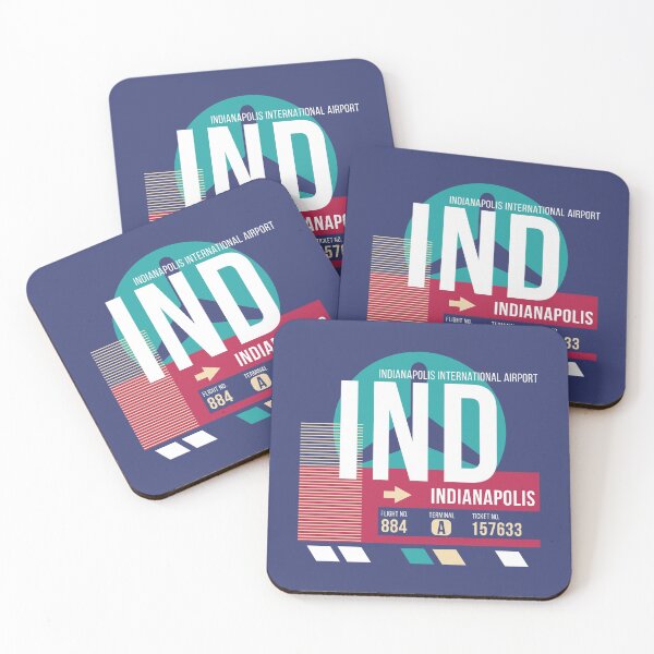 Item preview, Indianapolis (IND) Indiana Airport Code Baggage Tag designed and sold by SLAG-Creative.