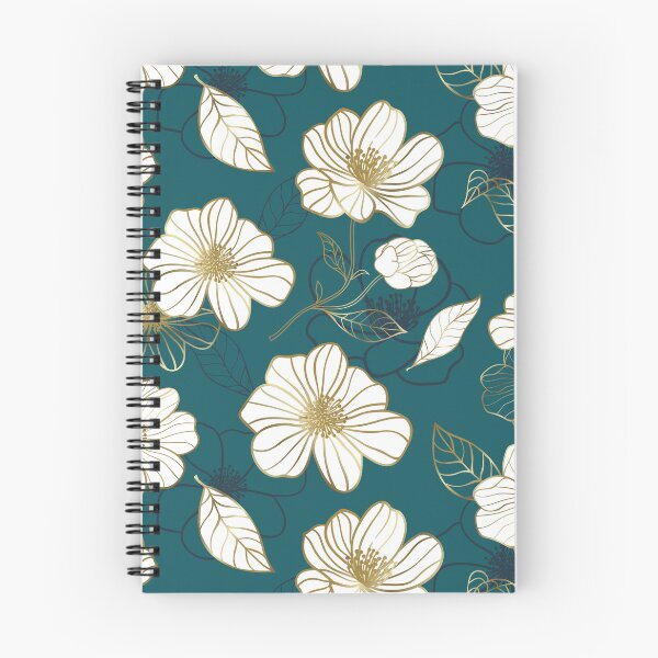 Item preview, Cyan gold floral golden flower designed and sold by sunnyhou.