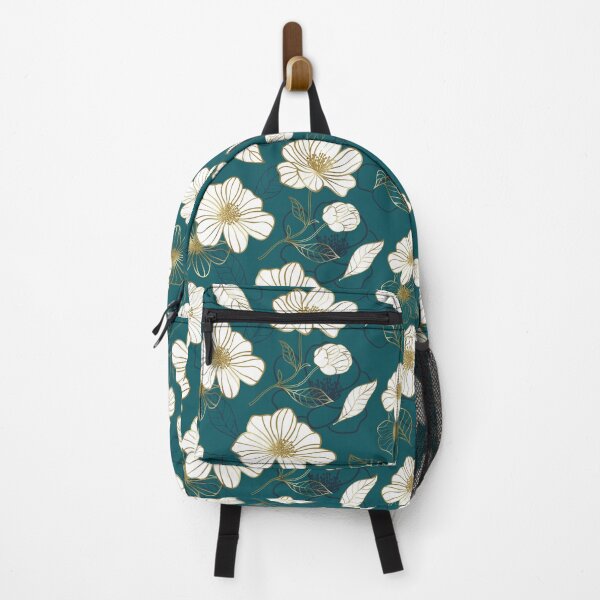 Item preview, Cyan gold floral golden flower designed and sold by sunnyhou.