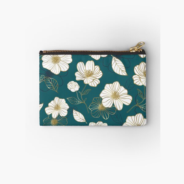 Item preview, Cyan gold floral golden flower designed and sold by sunnyhou.