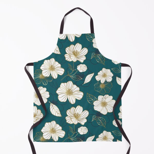 Item preview, Cyan gold floral golden flower designed and sold by sunnyhou.