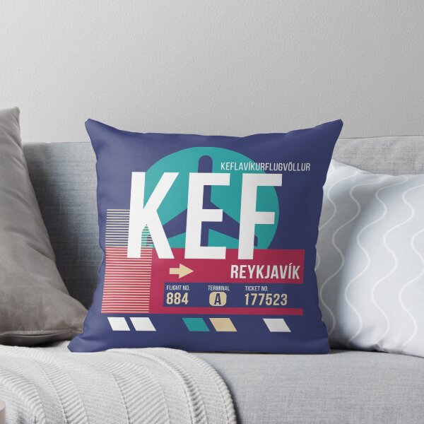 Item preview, Reykjavik Iceland (KEF) Airport Code Baggage Tag designed and sold by SLAG-Creative.