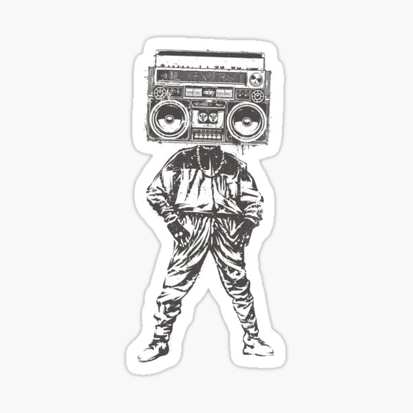Old School Boy Sticker
