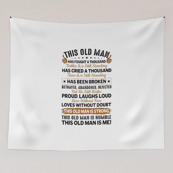 Item preview, this old man has fought a thousand battles designed and sold by Risala.