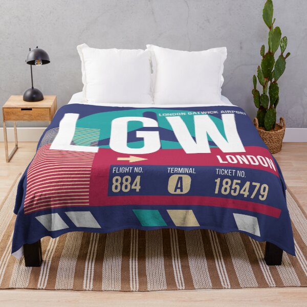 Item preview, London (LGW) Airport Code Baggage Tag designed and sold by SLAG-Creative.