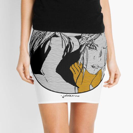 Golden Trash Bag Mini Skirt for Sale by LaKorMo