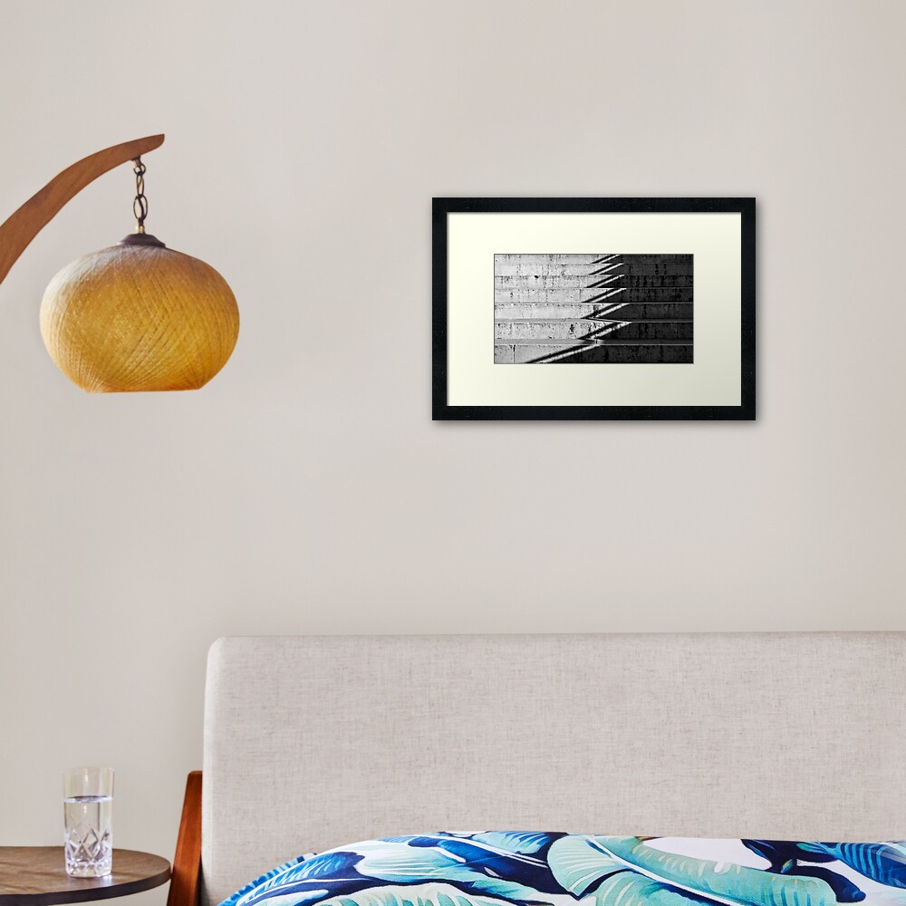 Zigging & Zagging Framed Art Print