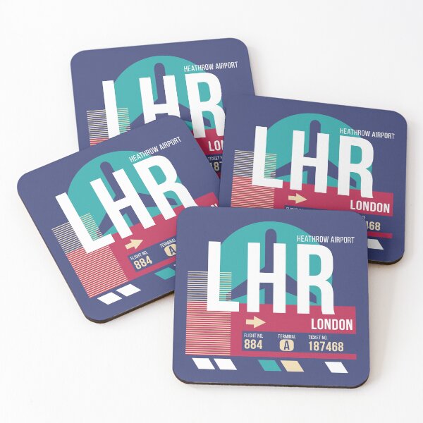 Item preview, London (LHR) Airport Code Baggage Tag designed and sold by SLAG-Creative.
