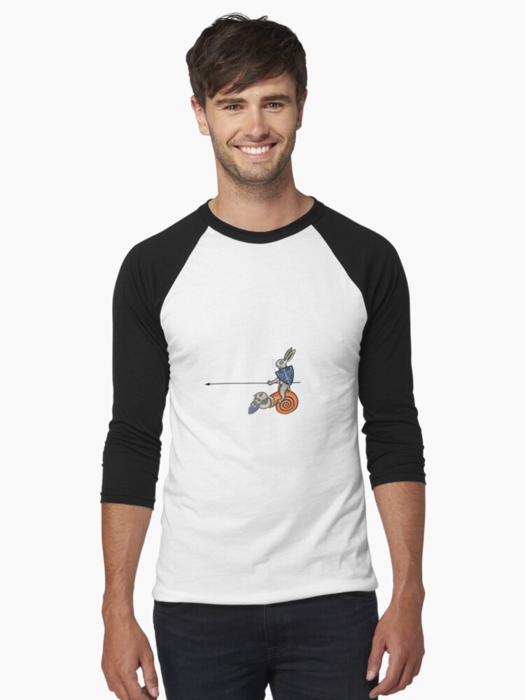 Thumbnail 1 von 3, Baseballshirt mit 3/4-Arm, Ein tapferer Ritter und sein edles Ross designt und verkauft von mollyesymms.