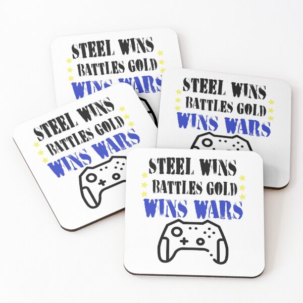Item preview,  Fuuny games Steel wins battles, Gold wins wars ,gift idea for lovers games designed and sold by Mac Store.