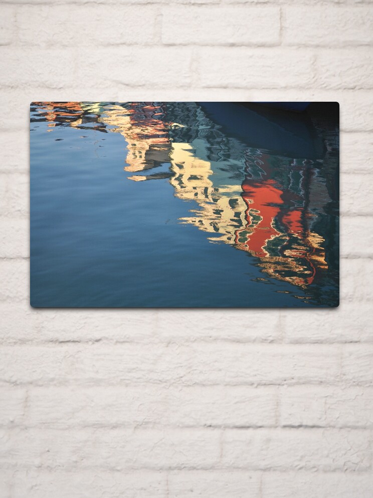 Thumbnail 2 of 4, Metal Print, Burano Reflections designed and sold by Tiffany Dryburgh.