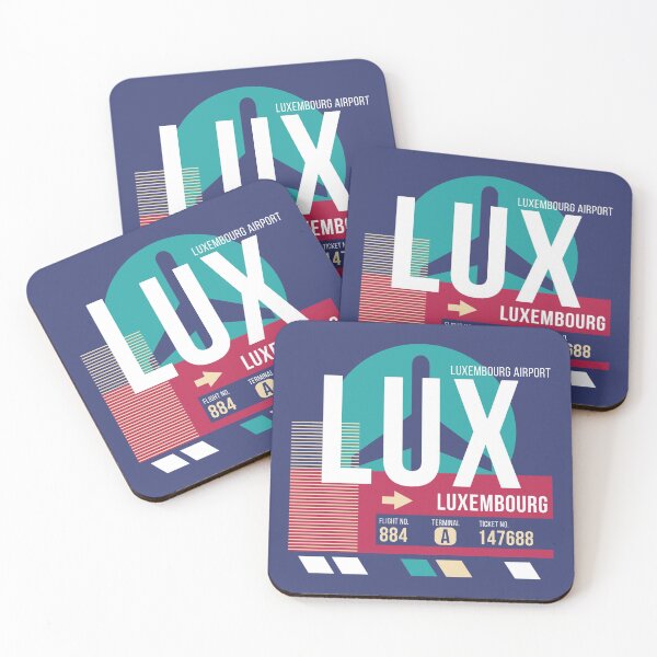Item preview, Luxembourg (LUX) Airport Code Baggage Tag designed and sold by SLAG-Creative.