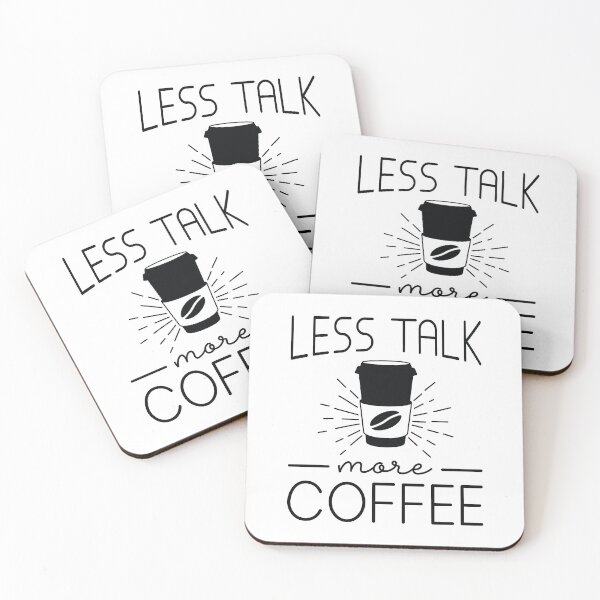 Item preview, Less Talk More Coffee designed and sold by cherrific.