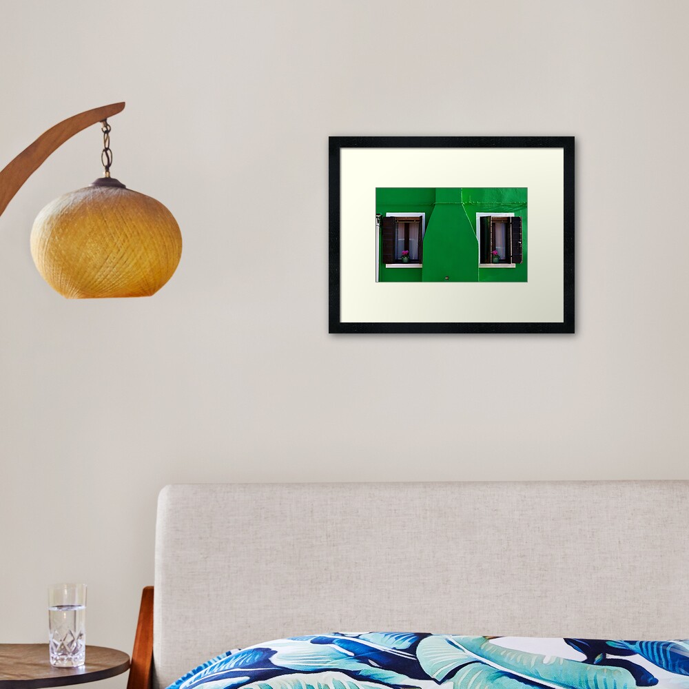 A Whole Lot of Green Framed Art Print