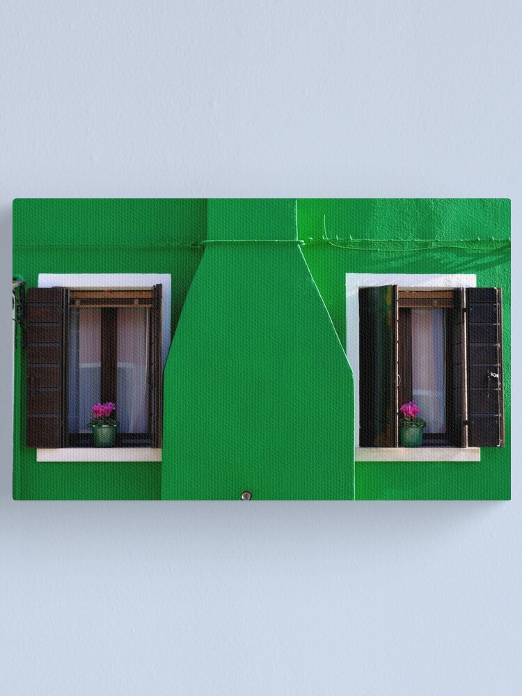 Thumbnail 2 of 3, Canvas Print, A Whole Lot of Green designed and sold by Tiffany.