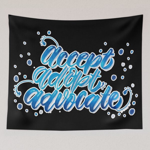 Item preview, Accept Adopt Advocate designed and sold by Trisha Banlasan.