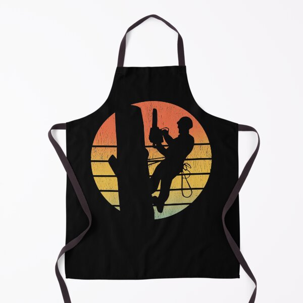 Item preview, Arborist Tree Surgeons Climber Climbing Trimmer Vintage Retro Sunset designed and sold by CuteDesigns1.