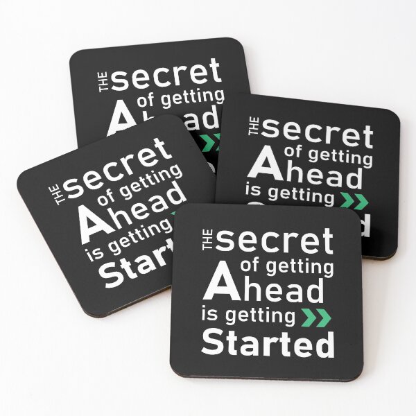 Item preview, The secret of getting ahead is getting started designed and sold by Nesdigiart.