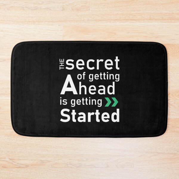 Item preview, The secret of getting ahead is getting started designed and sold by Nesdigiart.