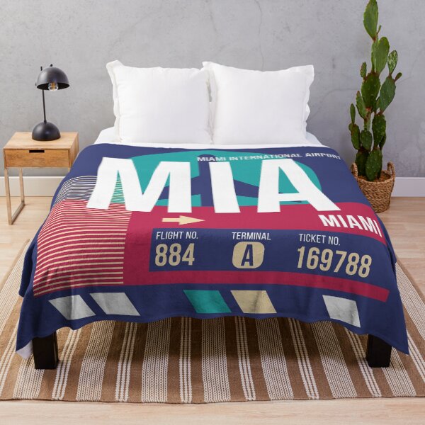 Item preview, Miami Florida (MIA) Airport Code Baggage Tag designed and sold by SLAG-Creative.