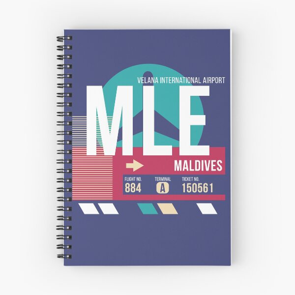 Item preview, Maldives (MLE) Airport Code Baggage Tag designed and sold by SLAG-Creative.