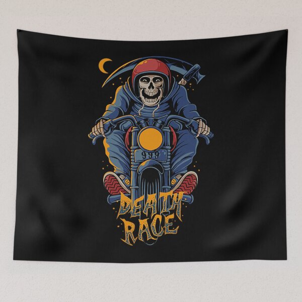 Item preview, Death race skull riding  designed and sold by wsecon500.